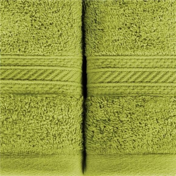 6 Piece Green Cotton Towel Set Soft Absorbent Bath Hand Face Towels 700 GSM - Picture 5 of 7